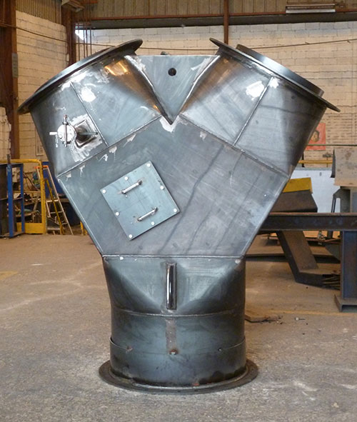 photo of an industrial boiler making project