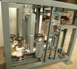 Skid de mise sous vide : sa fonction est d’amorcer la pompe électromagnétique permettant le soutirage du sodium du circuit primaire du réacteur Superphénix de la centrale de Creys-Malville.